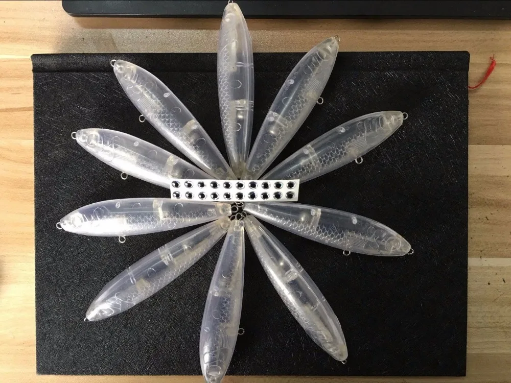 10 шт. Неокрашенная наживка рыболовная приманка корпус 4 2/3 дюйма 5/8 унции пустые