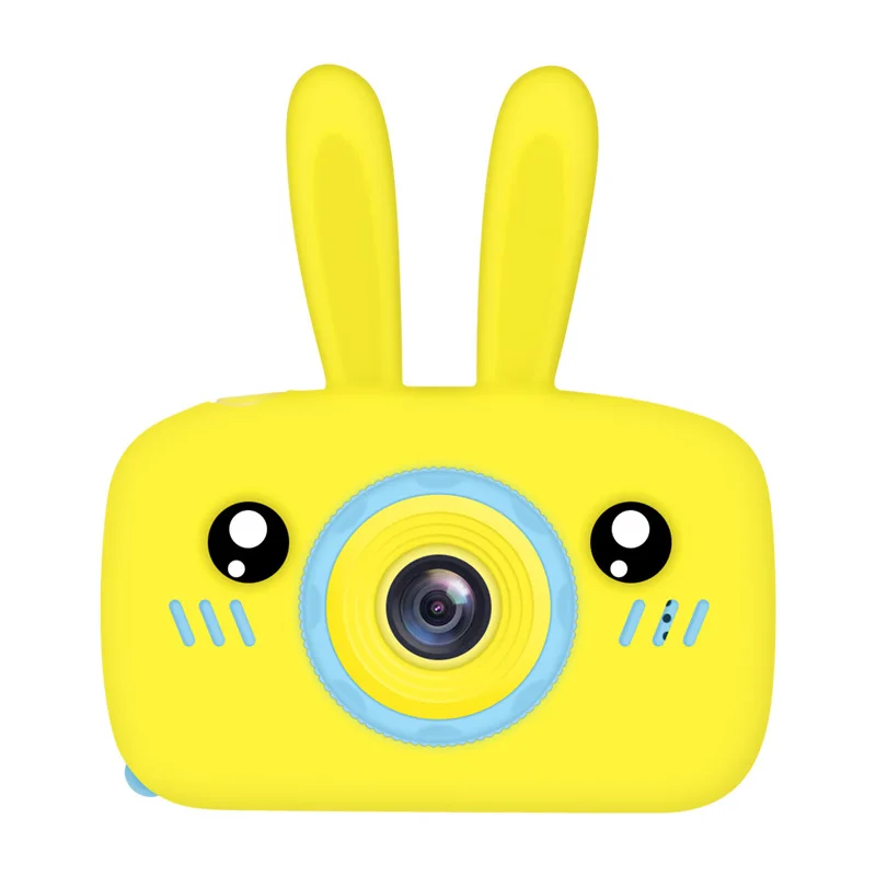 Детская мини-камера для фотосъемки, Детская камера 1080P с цифровой проекцией, видео-камера, игрушка для обучения, подарок - Цвет: Yellow rabbit
