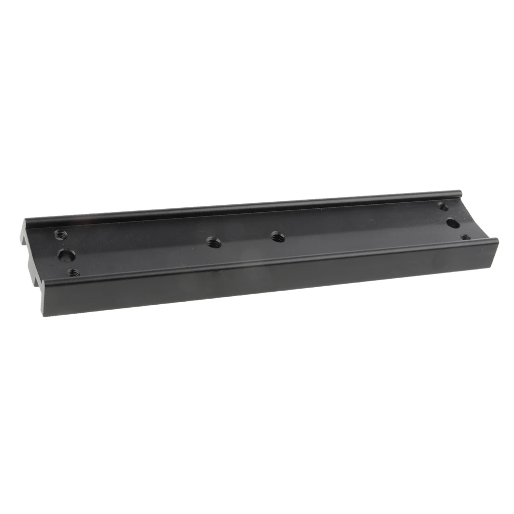 Metal Astronomical Telescope Parts 210mm Dovetail Mounting Plate Astronomical Equipment Connection Board - Black