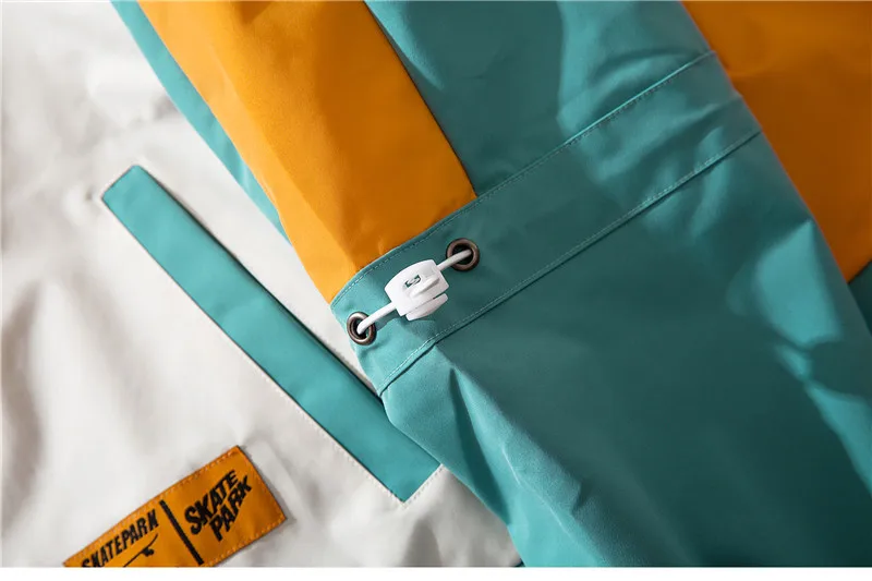 Дропшиппинг Colorblock Куртка с капюшоном мужская Осенняя Повседневная Толстовка в стиле хип-хоп куртка ветровка на молнии