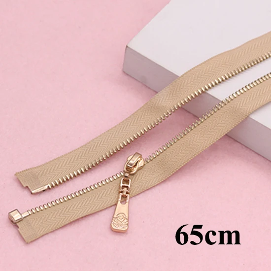 skin65cm Meetee 3#2 шт 50-75 см металлическая бронзовая молния Open-end пуховик пальто сумка багаж DIY аксессуары для шитья ZA203 - Цвет: skin65cm