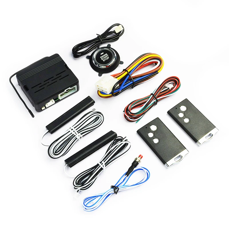 

Start Stop Keyless Entry System Ignition Central Locking Engine Start Car Alarm With Autostart Remote Control Power Push Button