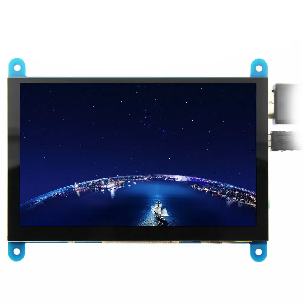 5-дюймовый ЖК-монитор HDMI 800X480 HD сенсорный экран емкостный сенсорный экран для Raspberry Pi 4 Модель B 3B +/3B/2B/B +