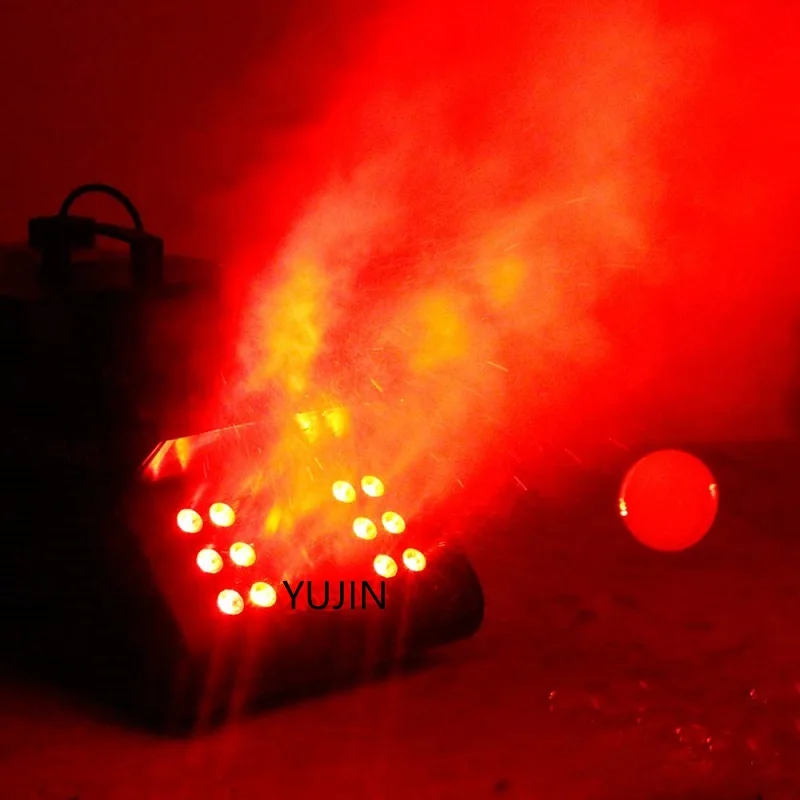 2 в 1 Mutil fuction Одноколесный светодиодный RGB противотуманный дымовой пузырь машина