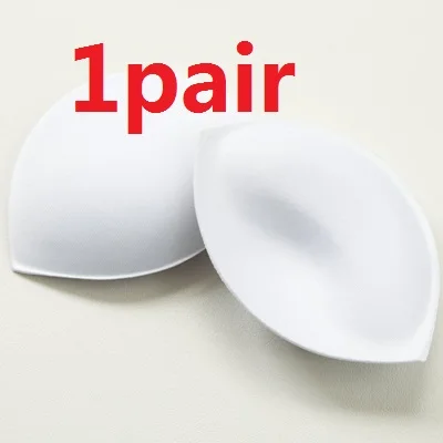 1/3/5Pair Thick Sponge Bra Pads Breast Enhancer Push Up Removeable Bra Padding Foam Inserts Cups for Swimsuit Bikini Padding - Цвет: 1pair