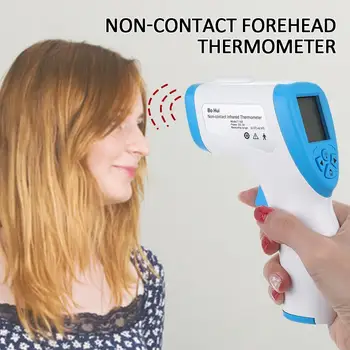 

Body Thermometer Professional Precise White for Batteries Health Care Accessories Outdoor Household Home Kids Contactless LCD