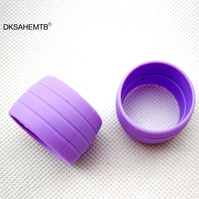 Bicycle handlebar strap bike silicone strap bicycle fixing strap bicycle strap bicycle fixing band 1 Pair Bike Silicone Elastic Strap Fixing Ring Anti-Skip Plugs Waterproof Wear Resistant Strap Loops for Road Bike Bar Tape MJ