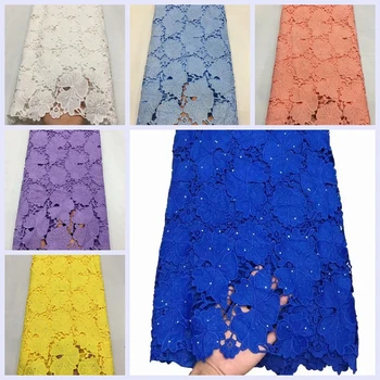 

African Lace Fabric Bridal Tulle French Cord Beaded Lace Quality Embroided bridal lace wedding fabric mesh net african Lace E-5