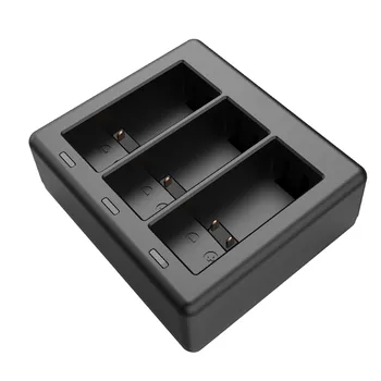 

5V 2A Triple Channel Battery Charger for GoPro HERO 9 Charging Box with Type C Charging Cable Portable 3-channel Battery Charger