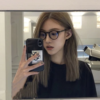 

Spectacles Glasses Frames Women Round Frame Eyewear Blue Light Blocking Vintage Retro