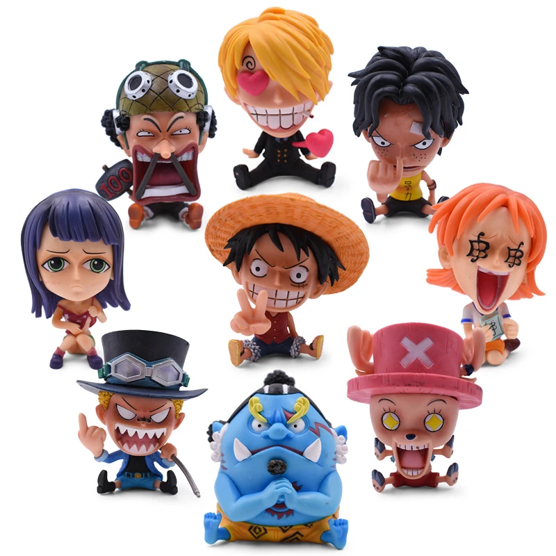 9 Styles Anime One Piece Gk Luffy Snake Man Zoro Nami Sanji Chopper Usopp Robin Franky Brook Pvc Action Figure Model Toy Action Figures Aliexpress