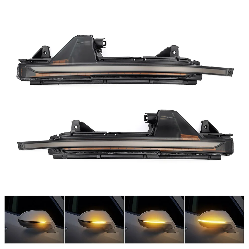 

2 Pcs LED Water Flowing Turn Single Light Rear View Dynamic Sequential MIRROR Turn Signal Light for Audi A7 S7 RS7 4G8 2010-