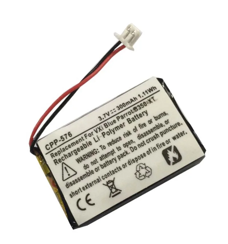 Аккумулятор для VXi BlueParrot B350-XT гарнитура Li-Po полимерный перезаряжаемый аккумулятор сменный PA-B350XT 3,7 в 500 мАч