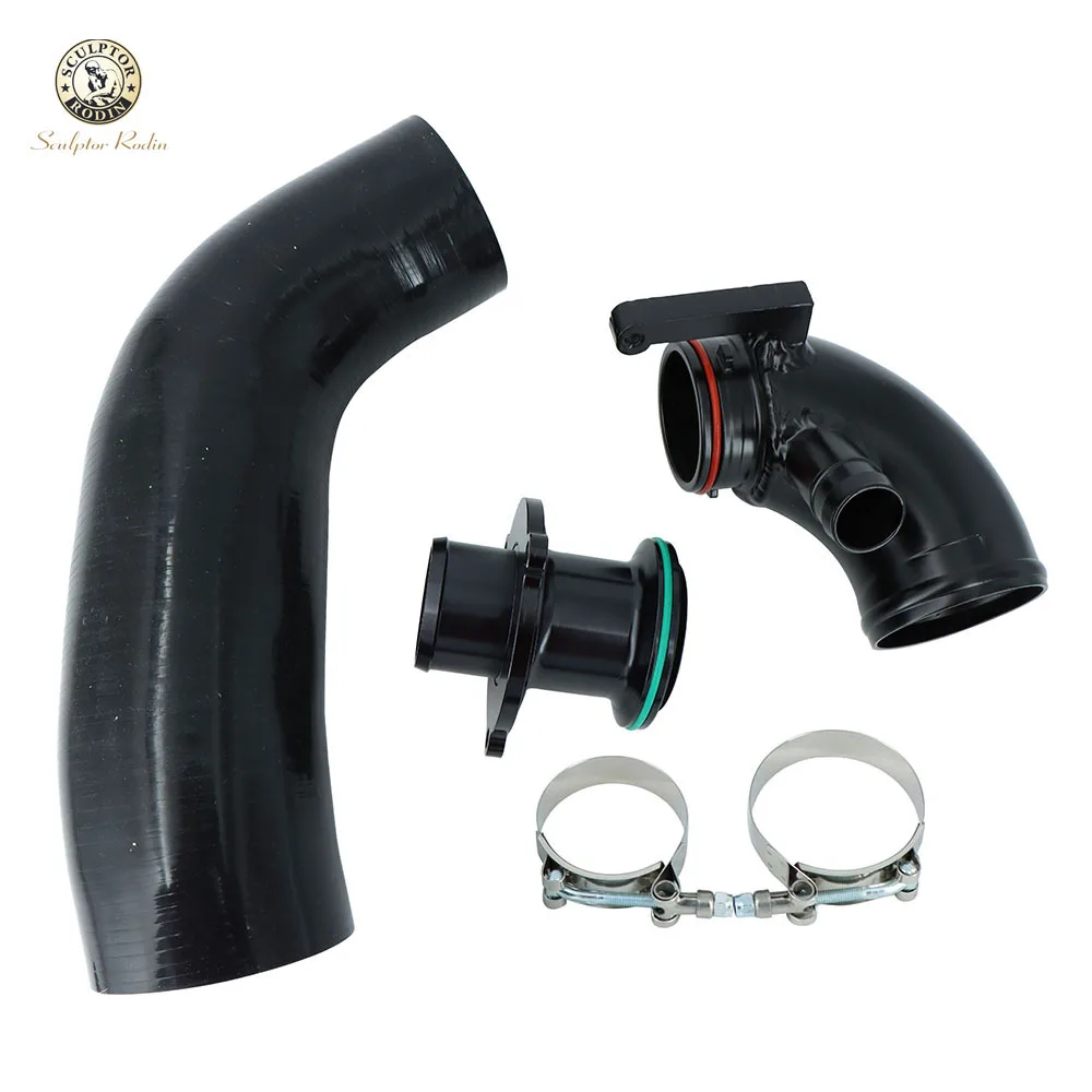 Silicone Intake Hose Pipe Turbo Inlet Elbow Muffler Delete For VW Golf MK7 R Audi 2015+ V8 MK3 A3 S3 TT ea888 3gen engine | Автомобили и