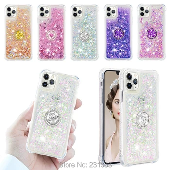 

Shockproof Liquid Diamond Bling Soft TPU Case For Huawei MATE 30 PRO 20 P20 LITE 2019 Honor 9X 10 P30 3D Stand Cover Skin 50pcs