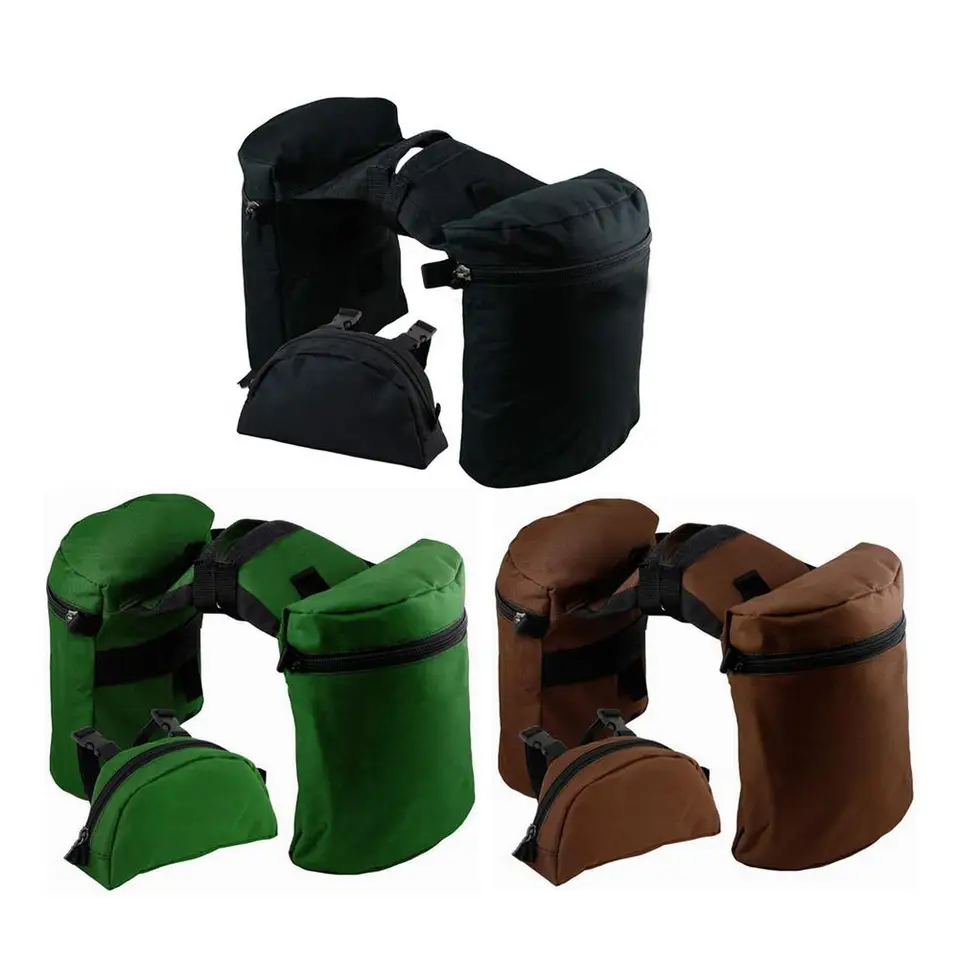 Sac Pommeau En Cuir De Selle Western - Marron, 2 Poches - Pour équitation - Occasion Très Bon état