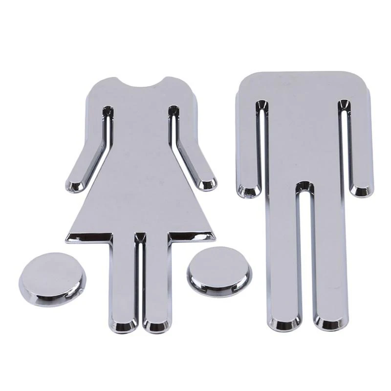 Toilet Door Sign Door Sign Toilet Sign Metal Wall Signs Metal Signs Acrylic Decorative Sign Toilet /Loo /Bathroom /Restroom /WC Door Wall Sign