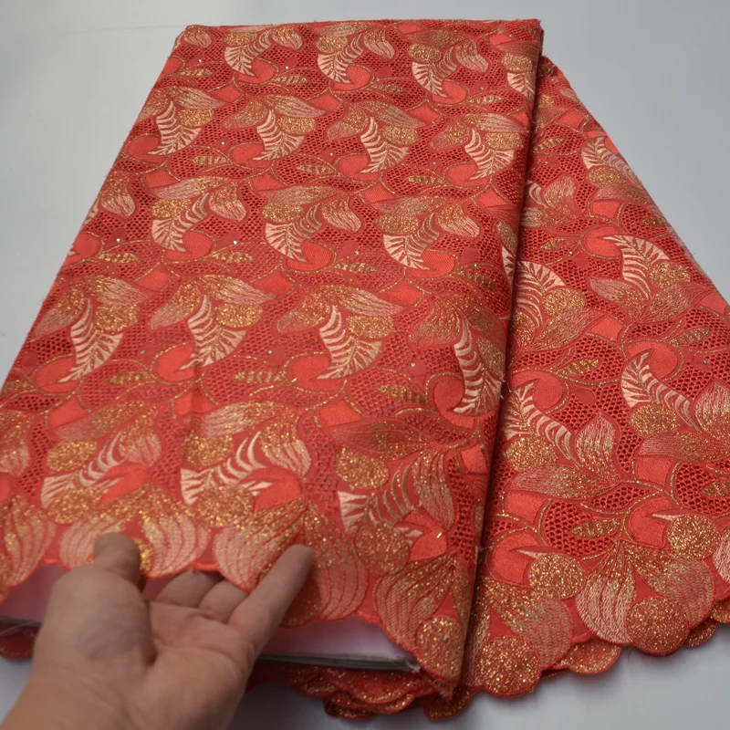 Бесплатная доставка (5 ярдов/шт.) Высококачественная красная Золотая африканская