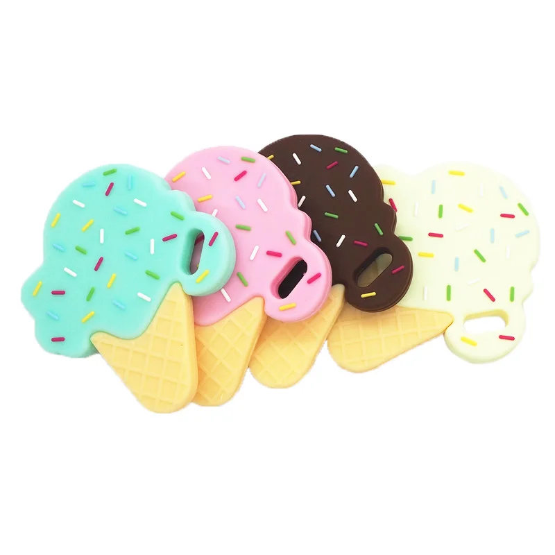 Chenkai 50PCS Silicone Teether Car Elephant Owl Koala Whale Fox Cloud Bunny Baby Pacifier Dummy Rabbit Teething Pendant