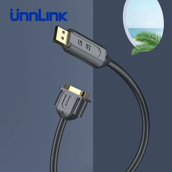 

Unnlink 1080P DisplayPort to VGA Adapter DP Male to VGA Male Adapter Display Port Cable Converter For Projector TV Macbook Air