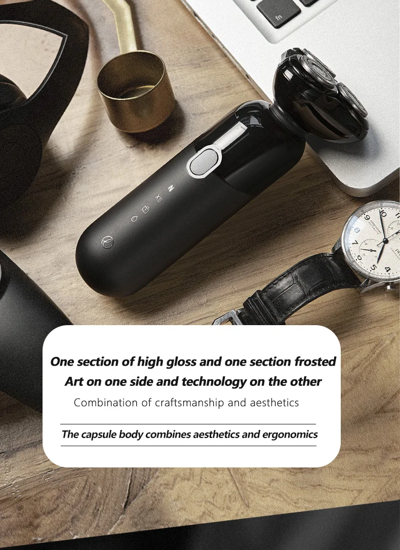 Xiaomi Enchen Mocha S Electric Shaver 360° Magnetic IPX7 Washable description image 5