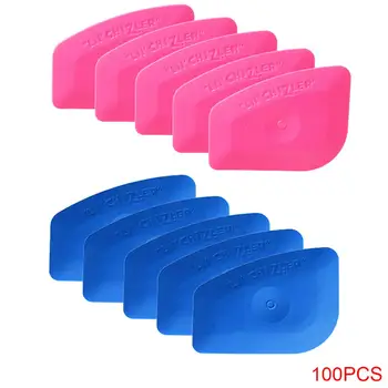 

100P Car Tools Window Tints Carbon Fiber Foil Car Wrap Vinyl Film Pink Scraper Squeegee Auto Install And Household Cleaning Tool
