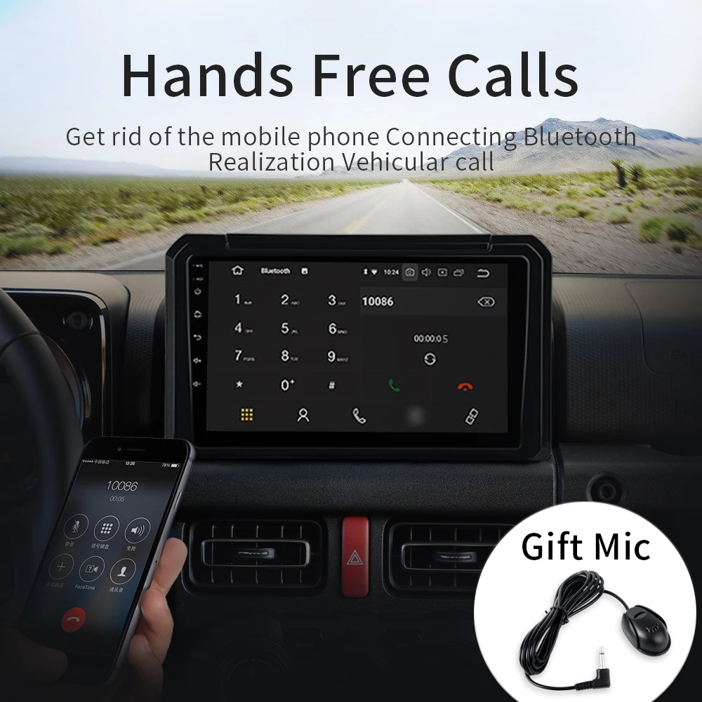 Dasaita 1 Din Android 9,0 Автомобильная магнитола для Suzuki Jimny gps Bluetooth TDA7850 " ips сенсорный экран автомобильный стерео Мультимедийный Плеер