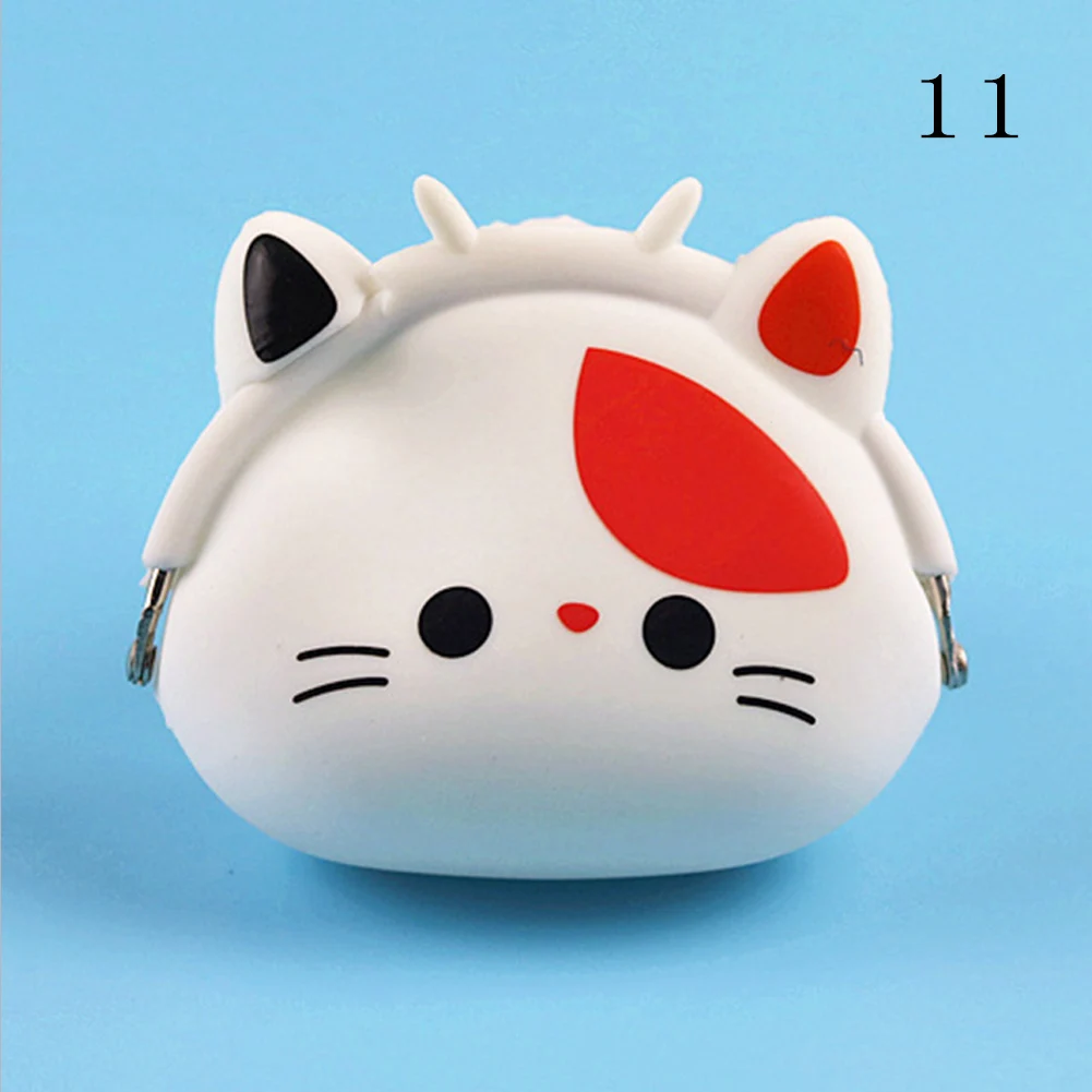 Lovely Women Coin Bag Silicone Storage Animal Panda Cat Bear Mini Pouch Coin Bag Change Wallet Purse Hasp New Design Wallets Hot