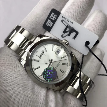 

Wholesale top Silver dial U1 Factory Luxury Brand AAA watch crystal number Men automatic sweeping movement Watches date-just