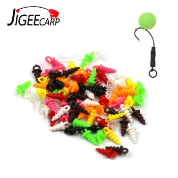 

25pcs Carp Fishing Bait Screw Holder Boilies Carp Fishing Hook Screw End Tackle Bait Stopper Holder Plastic Bait Stop Screw