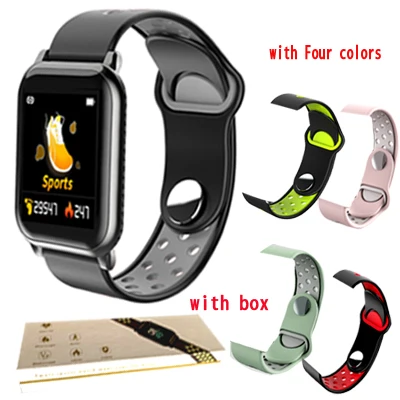 black -Bbox-all KY11 умные часы водонепроницаемые спортивные для iphone телефон Smartwatch монитор сердечного ритма функции кровяного давления для женщин мужчин детей - Цвет: black -Bbox-all