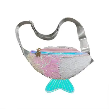 

Fashion Sequins Fanny Pack Girls Shoulder Belt Bags Kids Waist Packs Korean Children Mini Messenger Crossbody Bag 2019 New Trend