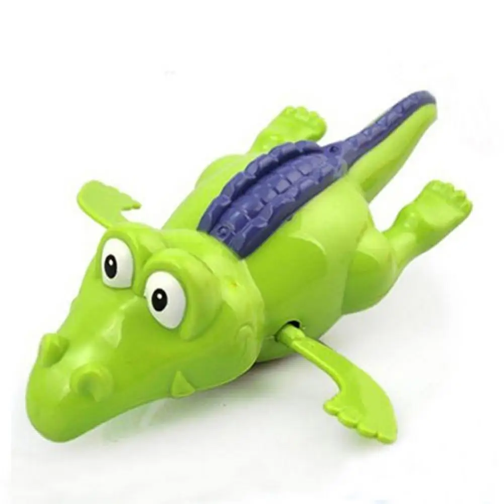Creative Baby Kid Bath Time Wind Up Diver Swimming Crocodile Clockwork