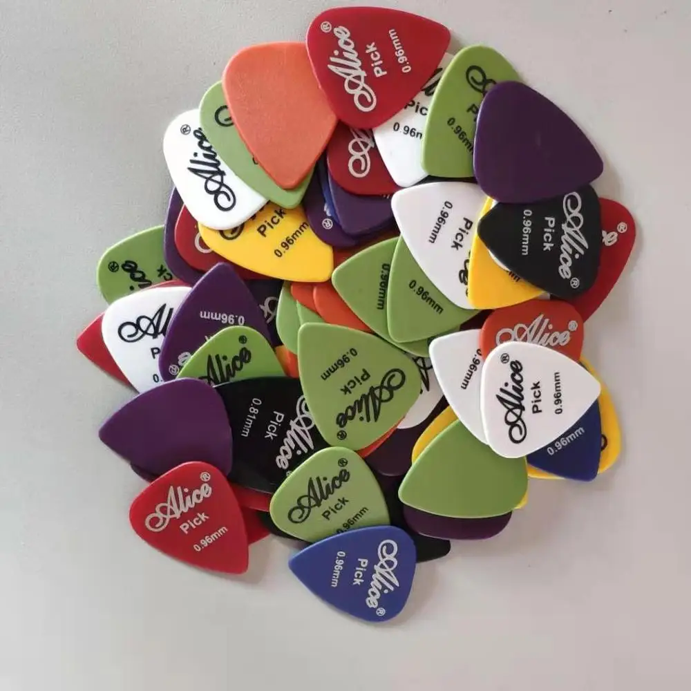 24PCS058MM 6 шт. гитара Alice pick Нескользящая черная Белая нейлоновая медиатор для акустической электрической гитары ra аксессуары для гавайской гитары случайный цвет - Цвет: 24PCS058MM