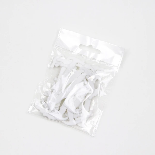 16pcs/set Silicone Shoelaces Elastic No Tie Shoe Laces Kids Adult Fashion Hammer Type Running Sneakers Shoelace Lazy Shoes Laces White