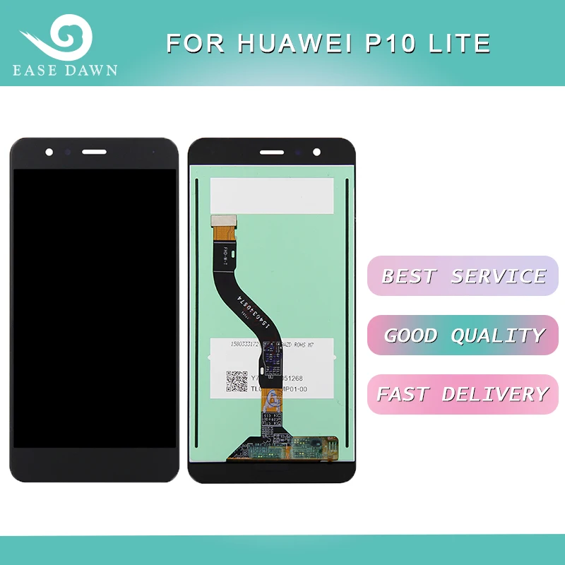 ЖК-дисплей IPS для Huawei P10 LITE ЖК-экран + сенсорная панель дигитайзер в сборе