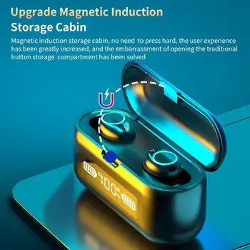 

TWS Wireless Bluetooth 5.1 Headset with Touch Control HiFi Stereo LCD Display