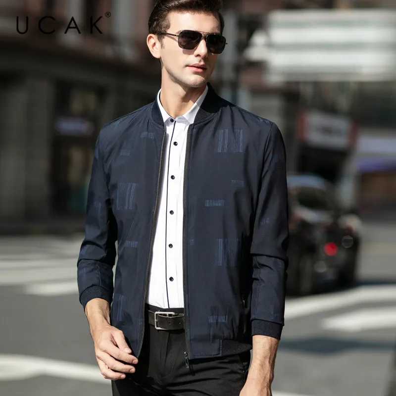 

UCAK Brand Jacket Men 2020 Fashion Style Zipper Chaquetas Hombre Spring Autumb New Arrival Jackets Free Shipping Clothes U8039