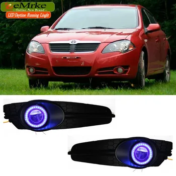 

EEMRKE For Brilliance BS2 FRV 2008 2009 LED Angel Eye DRL Daytime Running Light Halogen Yellow H11 55W Fog Lights Lamp