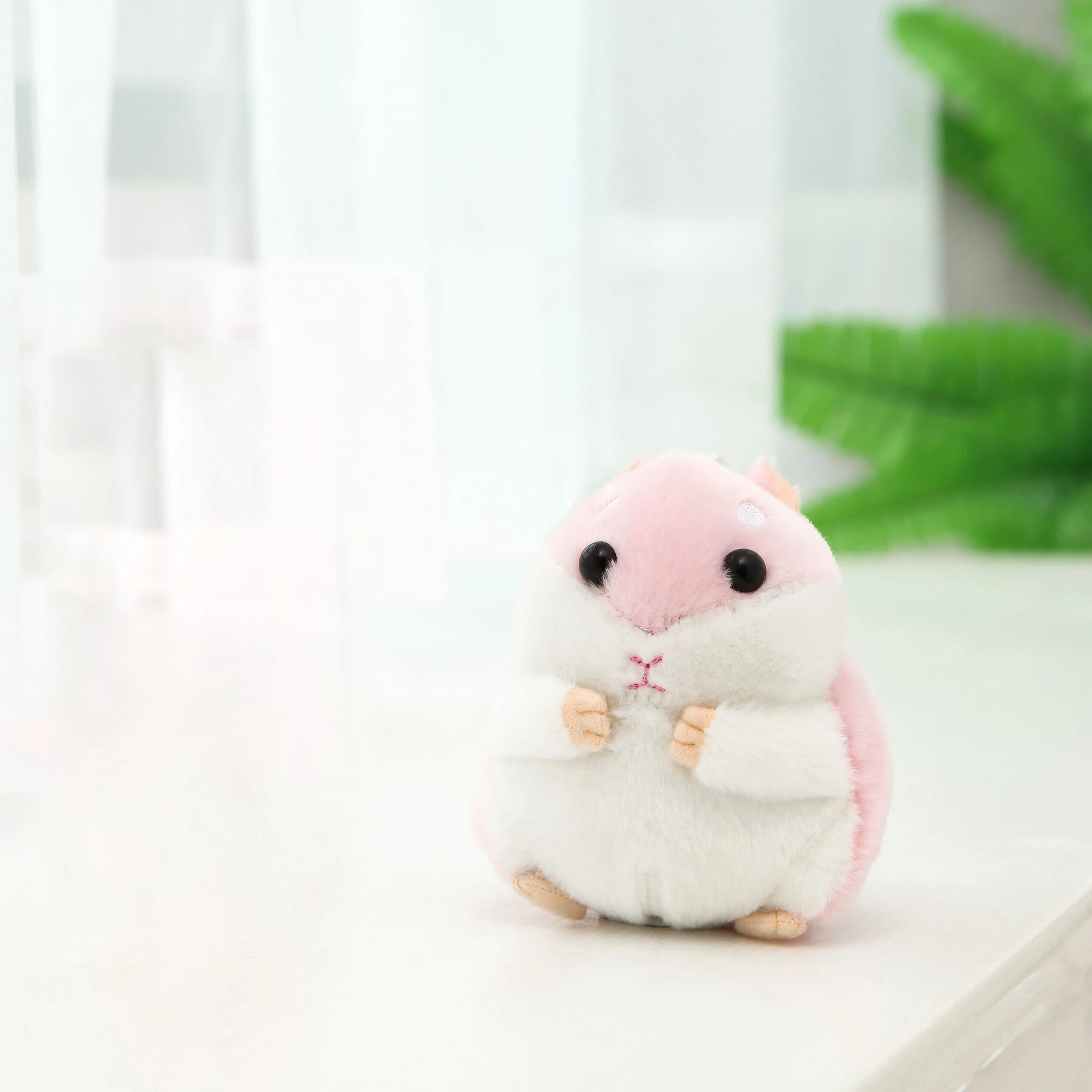 pink 1 шт. плюшевые игрушки, брелок, милые Чучела животного, каваи, милый хомяк, мультяшное животное, маленькая кукла, брелок, подвеска, мышь, детские игрушки - Цвет: pink