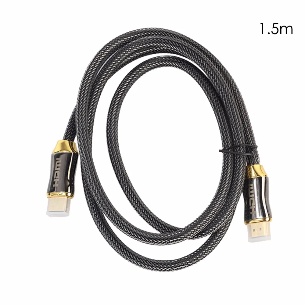 2,0 4K Разрешение HDMI HD видео кабель Премиум качества Плетеный для HD ТВ ЖК-ноутбука проектор компьютера 1 М 1,5 м 2 м