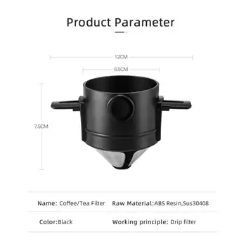

Stainless Steel Stand Coffee Dripper Tea Infuser Drip Coffee Funnel Coffee Filter 6pcs Compatible Tool Capsules Portable