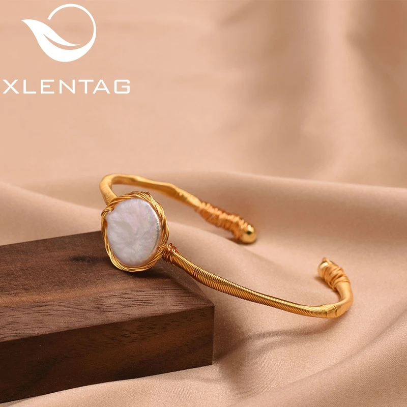 XlentAg ручной работы натуральное барочное искусство для дочери женские браслеты