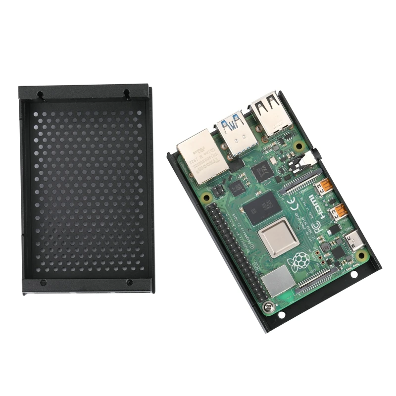 Raspberry Pi 4 Модель B алюминиевый корпус RPI 4 серебристый корпус черный металлический корпус Корпус только для RPI 4