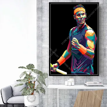 

G726 Art Decor Rafael Nadal Great Tennis Player Sports Star Tennis Legend Wall Art Canvas Painting Silk Poster