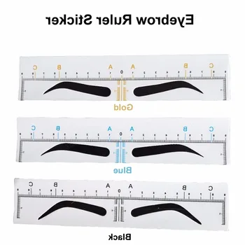 

Disposable Microblading Eyebrow Ruler Sticker Permanent Makeup Accessories Supplies Eyebrow Stencil Tattoo Measure Shaping Tools