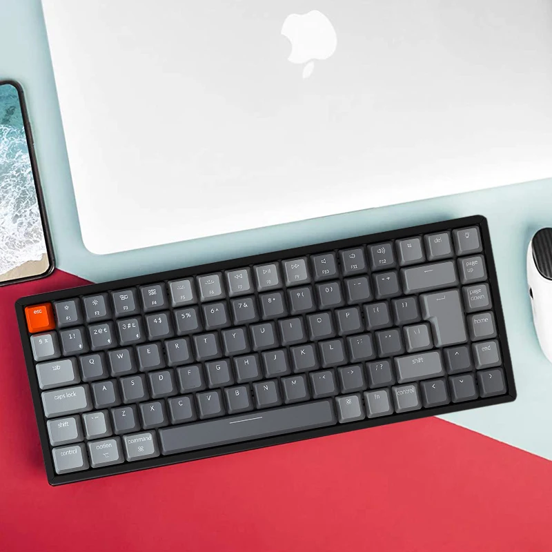 Keychron K2 AXH V2 Wireless Mechanical Keyboard UK ISO Layout White