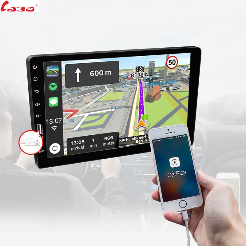 Встроенная зеркальная связь Carplay Android 9,1 2din Автомобильная Радио " HD Автомобильный аудио сенсорный экран Bluetooth USB камера заднего вида MP5 плеер
