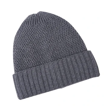 

Man Hat More Warm Velvet Cap Fall And Winter In Europe Agitation Fashionable Joker Knitted Cap Unisex Solid Hip-hop Skullies