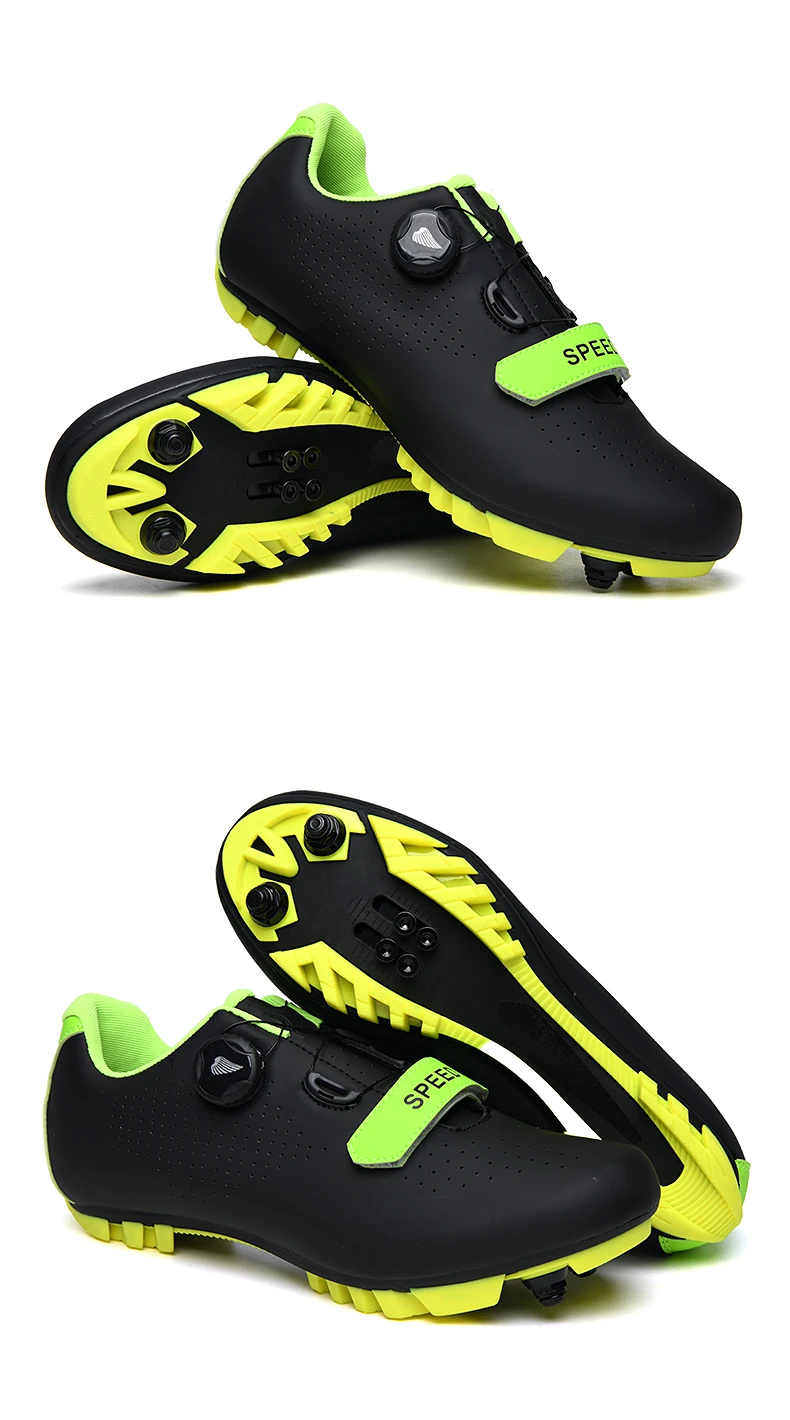 8 Professional SPD Cleat Cycling Shoes MTB Mountain Bike Shoes Non-Slip Cycling Sneakers Men Breathable Racing RoadBicycle Shoes